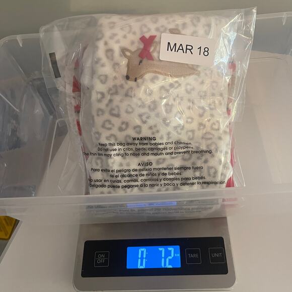 Holidays Christmas 5 Piece Bundle Merry Bright Reindeer Burp Cloth Girls Newborn - Picture 5 of 5